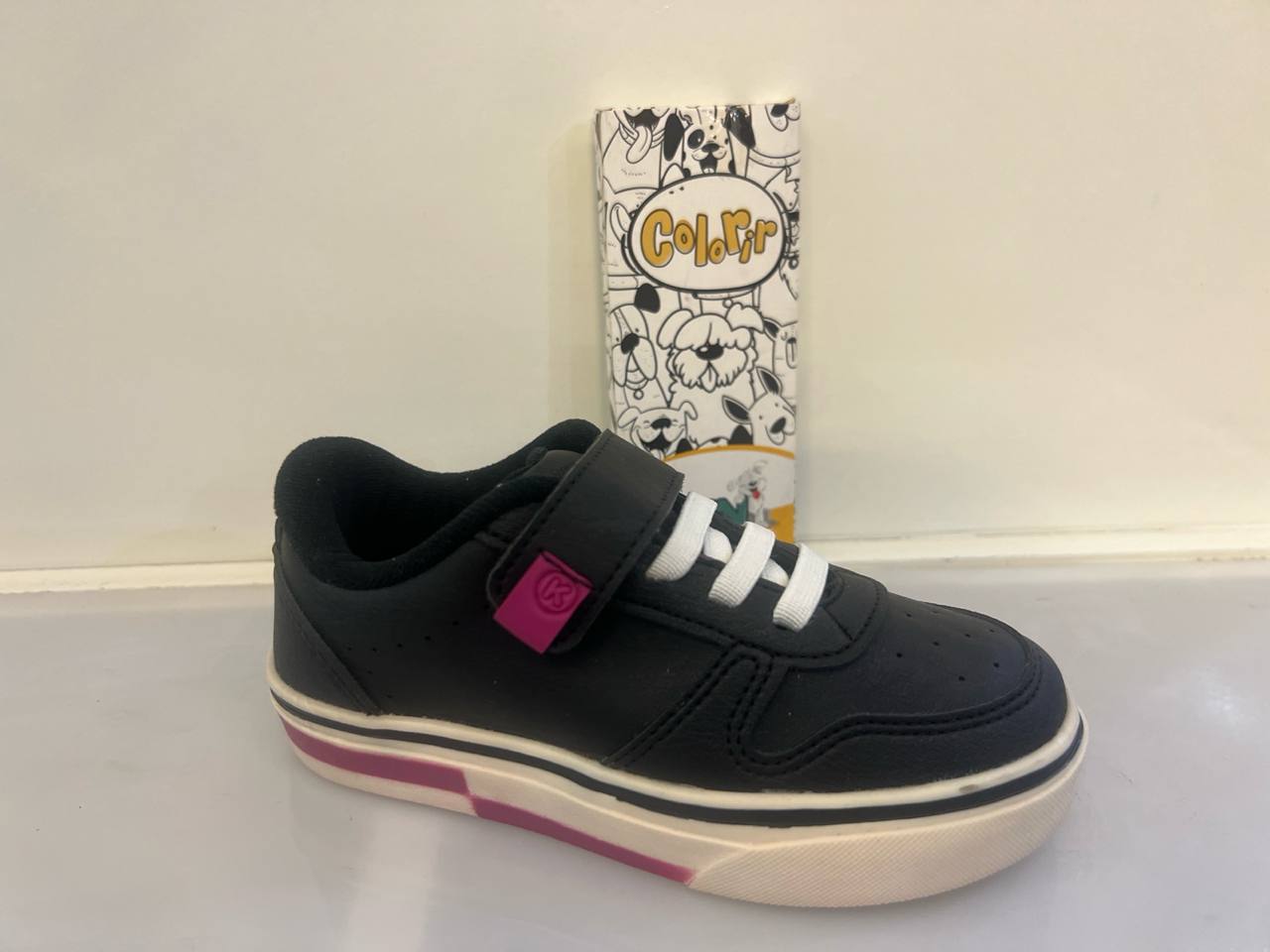 کتونی ونس مشکی صورتی